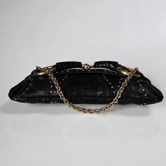 **SOLD**Gucci Horsebit Clutch Tom Ford Era Snakeskin Studded - Picture 6 of 12